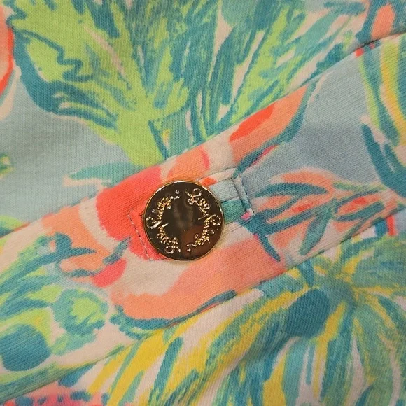 Lilly Pulitzer Multi-Color Tropical Flamingo Print Skort - Picture 2 of 7